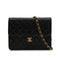 VINTAGE CHANEL MATELASSE COCOMARK CHAIN SHOULDER BAG BLACK LAMB SKIN GOLD HARDWARE 90346130
