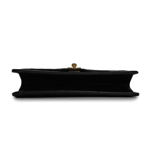 VINTAGE CHANEL MATELASSE COCOMARK CHAIN SHOULDER BAG BLACK LAMB SKIN GOLD HARDWARE 90346130