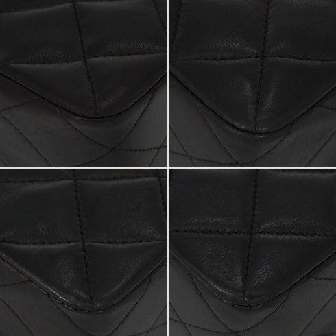 VINTAGE CHANEL MATELASSE COCOMARK CHAIN SHOULDER BAG BLACK LAMB SKIN GOLD HARDWARE 90346664