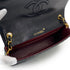 VINTAGE CHANEL MATELASSE BIG COCO CHAIN SHOULDER BAG BLACK LAMB SKIN GOLD HARDWARE 90309797