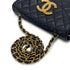 VINTAGE CHANEL MATELASSE COCOMARK CHAIN SHOULDER BAG NAVY LAMB SKIN GOLD HARDWARE 90308206