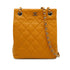 VINTAGE CHANEL MATELASSE COCOMARK CHAIN SHOULDER BAG ORANGE CAVIAR SKIN SILVER HARDWARE 90346146