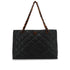 VINTAGE CHANEL MATELASSE COCOMARK CHAIN TOTE SHOULDER BAG BLACK BROWN CAVIAR SKIN PLASTIC HARDWARE 90339644