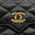VINTAGE CHANEL MATELASSE COCOMARK RHINESTONE CHAIN SHOULDER BAG BLACK LAMB SKIN GOLD HARDWARE 90326726