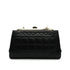 VINTAGE CHANEL MATELASSE COCOMARK RHINESTONE CHAIN SHOULDER BAG BLACK RAMB SKIN SILVER HARDWARE 90339834