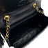 VINTAGE CHANEL MATELASSE FRINGE CHAIN SHOULDER BAG BLACK LAMB SKIN GOLD HARDWARE 90323196