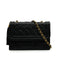 VINTAGE CHANEL MATELASSE FRINGE CHAIN SHOULDER BAG BLACK LAMB SKIN GOLD HARDWARE 90345511