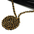 VINTAGE CHANEL MATELASSE FRINGE CHAIN SHOULDER BAG BLACK LAMB SKIN GOLD HARDWARE 90345511