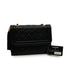 VINTAGE CHANEL MATELASSE FRINGE CHAIN SHOULDER BAG BLACK LAMB SKIN GOLD HARDWARE 90345511