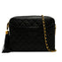 VINTAGE CHANEL MATELASSE FRINGE CHAIN SHOULDER BAG BLACK LAMB SKIN GOLD HARDWARE 90347840