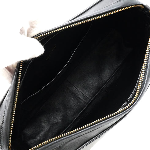 VINTAGE CHANEL MATELASSE FRINGE CHAIN SHOULDER BAG BLACK LAMB SKIN GOLD HARDWARE 90347840