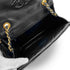 VINTAGE CHANEL MATELASSE FRINGE CHAIN SHOULDER BAG BLACK LAMB SKIN GOLD HARDWARE 90318626