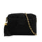 VINTAGE CHANEL MATELASSE FRINGE CHAIN SHOULDER BAG BLACK SUEDE 90313543