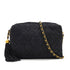 VINTAGE CHANEL MATELASSE FRINGE CHAIN SHOULDER BAG NAVY SUEDE GOLD HARDWARE 90327412