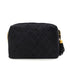 VINTAGE CHANEL MATELASSE FRINGE CHAIN SHOULDER BAG NAVY SUEDE GOLD HARDWARE 90327412