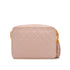 VINTAGE CHANEL MATELASSE FRINGE CHAIN SHOULDER BAG PINK LAMB SKIN GOLD HARDWARE 90344375