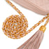 VINTAGE CHANEL MATELASSE FRINGE CHAIN SHOULDER BAG PINK LAMB SKIN GOLD HARDWARE 90344375