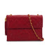 VINTAGE CHANEL MATELASSE FRINGE CHAIN SHOULDER BAG RED LAMB SKIN GOLD HARDWARE 90342573