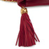 VINTAGE CHANEL MATELASSE FRINGE CHAIN SHOULDER BAG RED LAMB SKIN GOLD HARDWARE 90342573