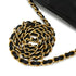 VINTAGE CHANEL MATELASSE FRINGE CHAIN SHUOLDER BAG BLACK LAMB SKIN GOLD HARDWARE 90327090