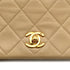 VINTAGE CHANEL MATELASSE FULL FLAP CHAIN SHOULDER BAG BEIGE LAMB SKIN GOLD HARDWARE 90327055