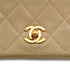 VINTAGE CHANEL MATELASSE FULL FLAP CHAIN SHOULDER BAG BEIGE LAMB SKIN GOLD HARDWARE 90327092