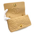 VINTAGE CHANEL MATELASSE FULL FLAP CHAIN SHOULDER BAG BEIGE LAMB SKIN GOLD HARDWARE 90327092