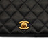 VINTAGE CHANEL MATELASSE FULL FLAP CHAIN SHOULDER BAG BLACK LAMB SKIN GOLD HARDWARE 90333182