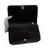 VINTAGE CHANEL MATELASSE FULL FLAP CHAIN SHOULDER BAG BLACK LAMB SKIN GOLD HARDWARE 90344380