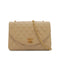 VINTAGE CHANEL MATELASSE HALF MOON CHAIN SHOULDER BAG BEIGE LAMB SKIN 90340157