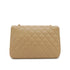 VINTAGE CHANEL MATELASSE HALF MOON CHAIN SHOULDER BAG BEIGE LAMB SKIN 90340157