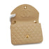 VINTAGE CHANEL MATELASSE HALF MOON CHAIN SHOULDER BAG BEIGE LAMB SKIN 90340157