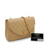 VINTAGE CHANEL MATELASSE HALF MOON CHAIN SHOULDER BAG BEIGE LAMB SKIN GOLD HARDWARE 90343963
