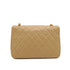 VINTAGE CHANEL MATELASSE HALF MOON CHAIN SHOULDER BAG BEIGE LAMB SKIN GOLD HARDWARE 90343963