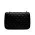 VINTAGE CHANEL MATELASSE HALF MOON CHAIN SHOULDER BAG BLACK LAMB SKIN 90305999
