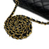 VINTAGE CHANEL MATELASSE HALF MOON CHAIN SHOULDER BAG BLACK LAMB SKIN 90305999