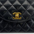 VINTAGE CHANEL MATELASSE HALF MOON CHAIN SHOULDER BAG BLACK LAMB SKIN 90315873