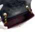 VINTAGE CHANEL MATELASSE HALF MOON CHAIN SHOULDER BAG BLACK LAMB SKIN 90315873