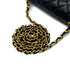 VINTAGE CHANEL MATELASSE HALF MOON CHAIN SHOULDER BAG BLACK LAMB SKIN 90316166