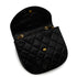 VINTAGE CHANEL MATELASSE HALF MOON CHAIN SHOULDER BAG BLACK LAMB SKIN 90335148