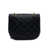 VINTAGE CHANEL MATELASSE HALF MOON CHAIN SHOULDER BAG NAVY LAMB SKIN 90335493