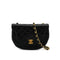VINTAGE CHANEL MATELASSE HALF MOON CHAIN SHOULDER BAG BLACK LAMB SKIN GOLD HARDWARE 90340158