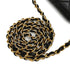 VINTAGE CHANEL MATELASSE HALF MOON CHAIN SHOULDER BAG BLACK LAMB SKIN GOLD HARDWARE 90340158