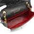 VINTAGE CHANEL MATELASSE HALF MOON CHAIN SHOULDER BAG BLACK LAMB SKIN 90340481