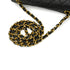 VINTAGE CHANEL MATELASSE HALF MOON CHAIN SHOULDER BAG BLACK LAMB SKIN 90343968