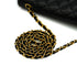 VINTAGE CHANEL MATELASSE HALF MOON CHAIN SHOULDER BAG BLACK LAMB SKIN 90344086