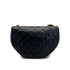 VINTAGE CHANEL MATELASSE HALF MOON CHAIN SHOULDER BAG BLACK LAMB SKIN GOLD HARDWARE 90321006