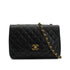 VINTAGE CHANEL MATELASSE HALF MOON CHAIN SHOULDER BAG BLACK LAMB SKIN GOLD HARDWARE 90339832