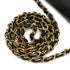 VINTAGE CHANEL MATELASSE HALF MOON CHAIN SHOULDER BAG BLACK LAMB SKIN GOLD HARDWARE 90339832