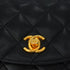 VINTAGE CHANEL MATELASSE HALF MOON CHAIN SHOULDER BAG BLACK LAMB SKIN GOLD HARDWARE 90348324